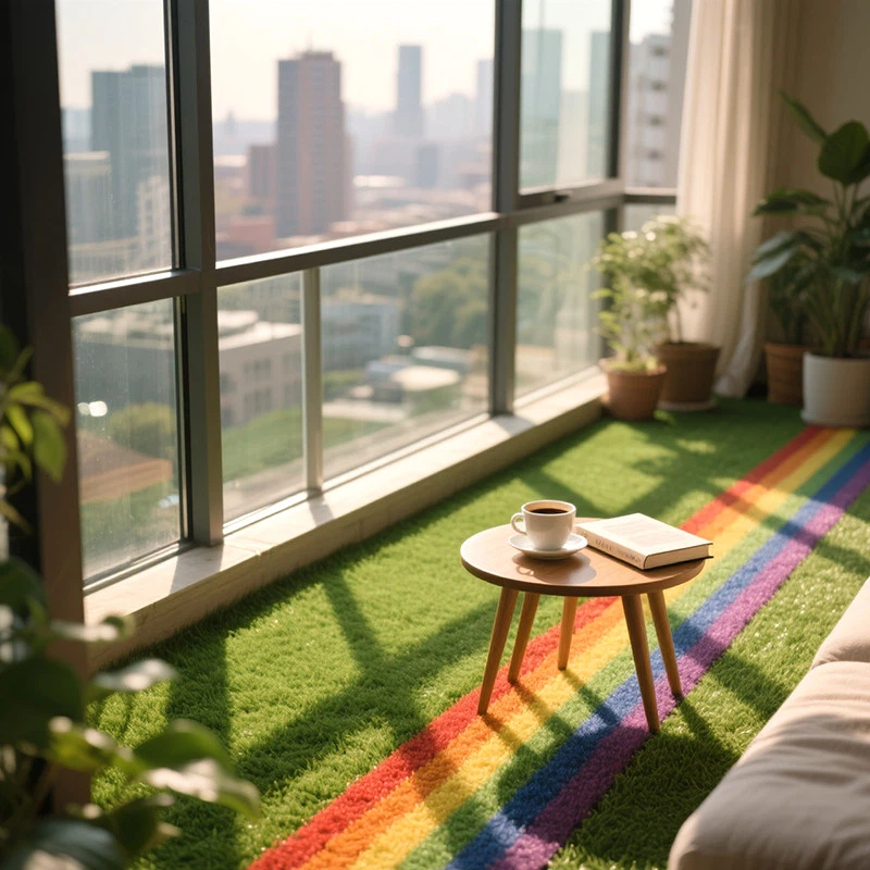 Balkon Rainbow umjetni travnjak
